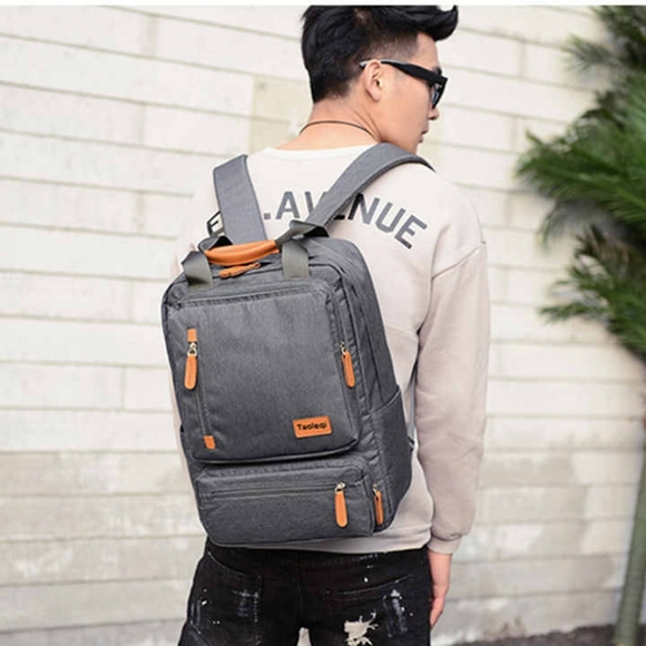 Customized Casual Business Men Computer Backpack Light 15 inch Laptop Bag Waterp - Picture 3 of 4
